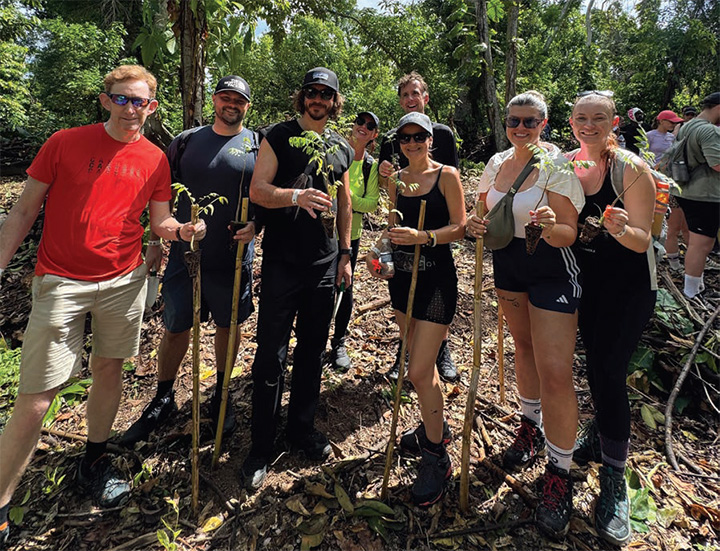 Island Challenge participants plant 300 trees in Hurricane Melissa recovery push