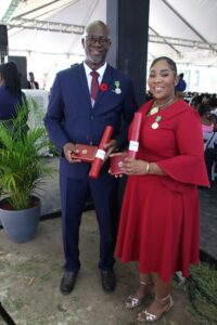 Proud moment for Barnswells as husband and wife conferred with national award