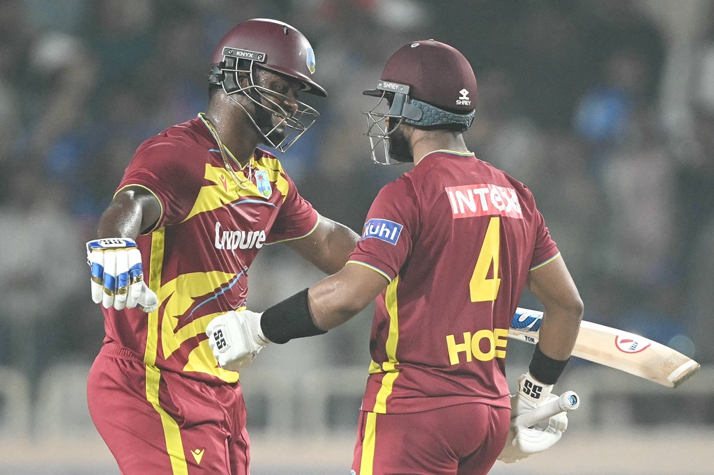 Hope, Rutherford fire West Indies to record T20 chase of 250